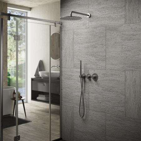 Встраиваемая душевая система с термостатом Timo Saona SX-2359/18SM черное золото